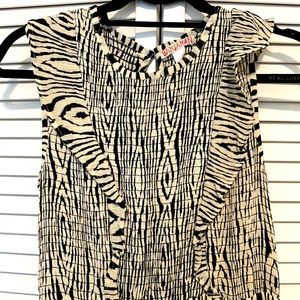 Beautiful boho zebra print maxi dress